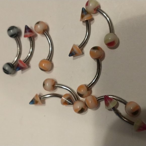 10 assorted 16 gauge curved eye bars - Picture 2 of 3